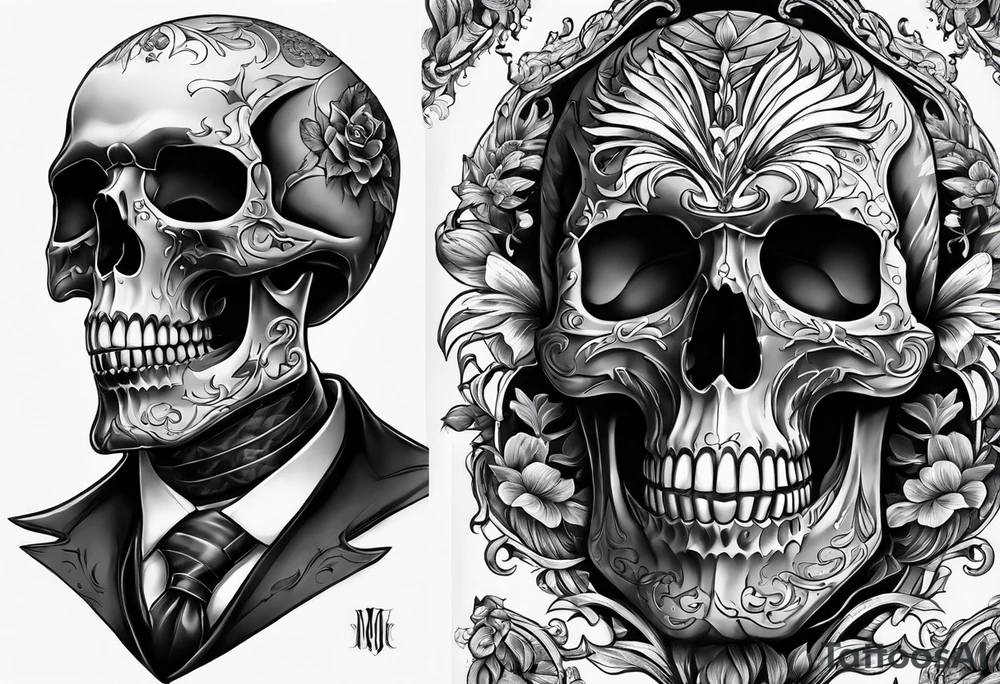 skeleton tattoo idea
