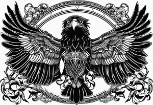 a German plaque with the german eagle tattoo idea