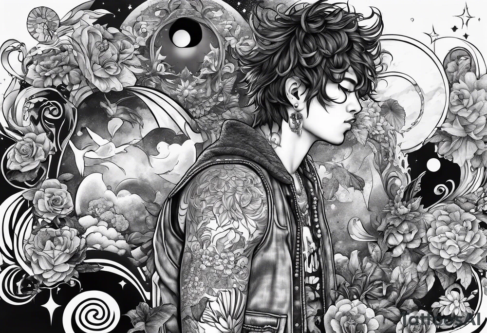 999 with different things from his albums tattoo idea