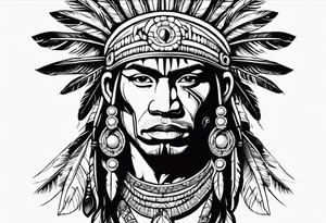 Taino Indian warrior tattoo idea