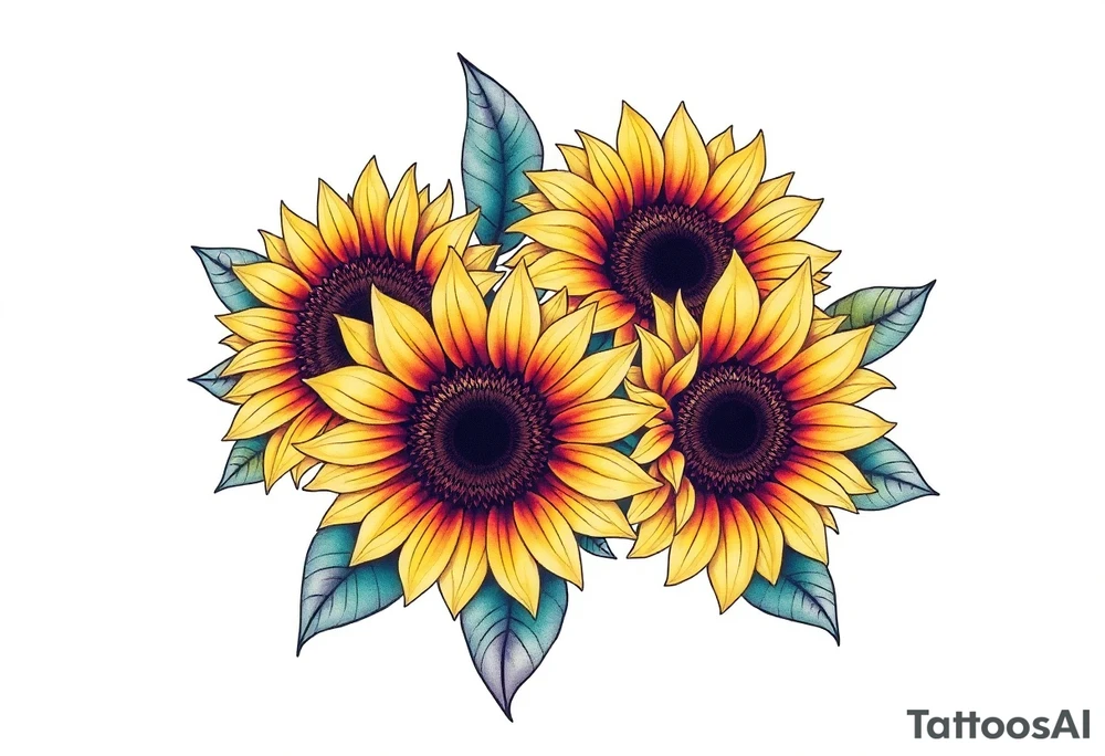 Sunflowers tattoo idea