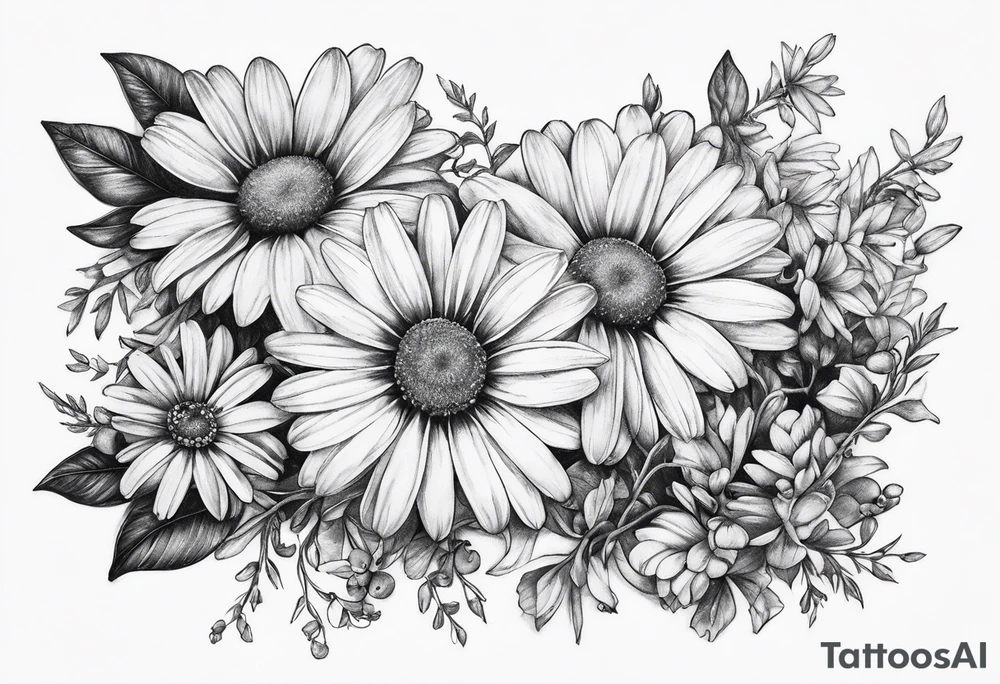 Daisy chain tattoo idea