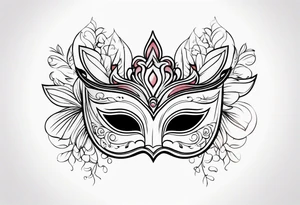 masquerade ball tattoo idea