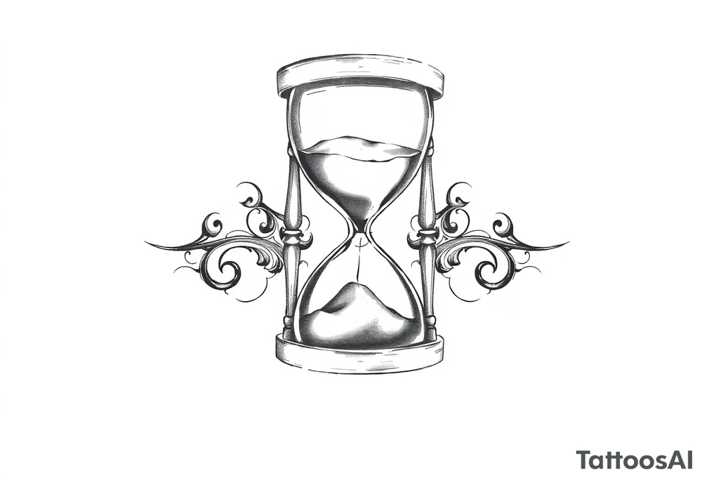 Hour glass tattoo idea