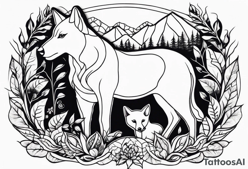 Nature, animals, outside tattoo idea