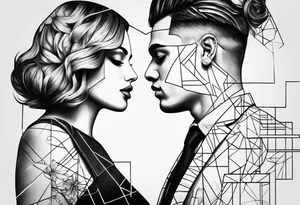 One or two puzzle pieces to show the connection between two people tattoo idea