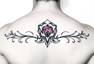 Ruby gemstone with the birthday July 6, 2019 to fit on lower ankle tattoo idea