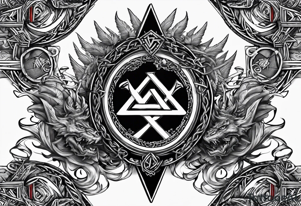 Valhalla sword chain barbed wire
dragon axe Valknut tattoo idea Valhalla sword chain barbed wire
dragon axe Valknut tattoo idea
