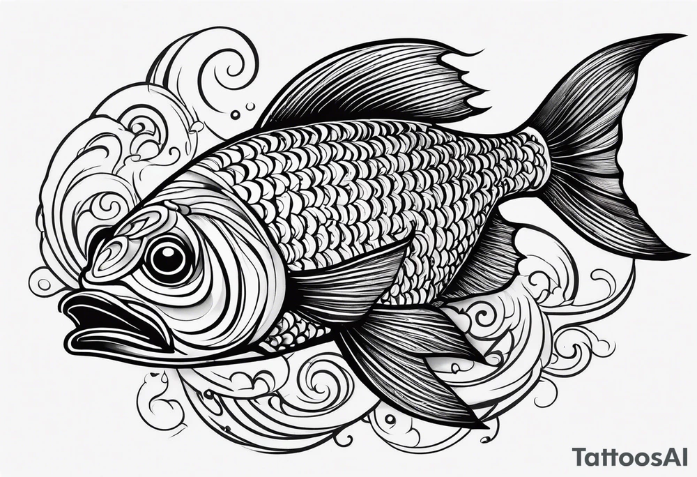small fish tatoo, artistic, lines only tattoo idea small fish tatoo, artistic, lines only tattoo idea