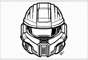 The helmet of master chief from the video game halo, incorporated with the energy sword from that video game tattoo idea