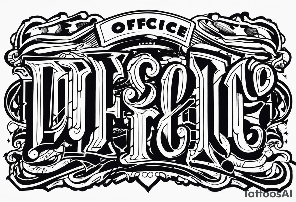 dirty officer tattoo idea