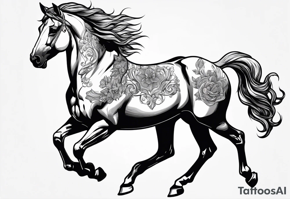 centaur with sunglasses tattoo idea