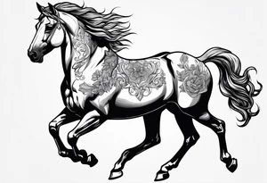 centaur with sunglasses tattoo idea
