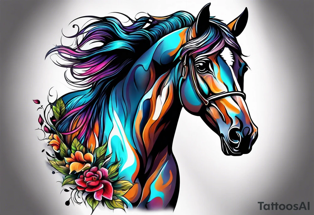 horse tattoo idea