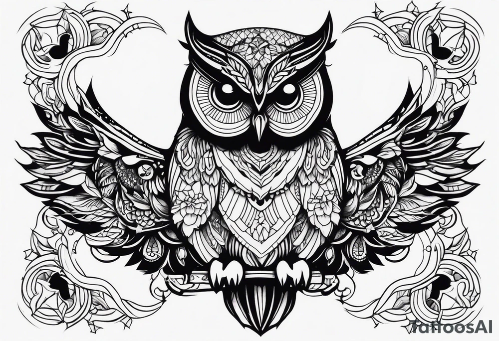 Owl tattoo idea