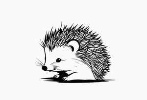 crying hedgehog tattoo idea