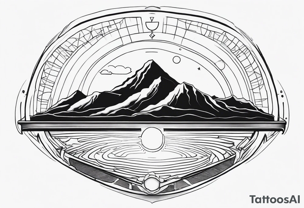 flat earth tattoo idea