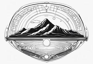 flat earth tattoo idea