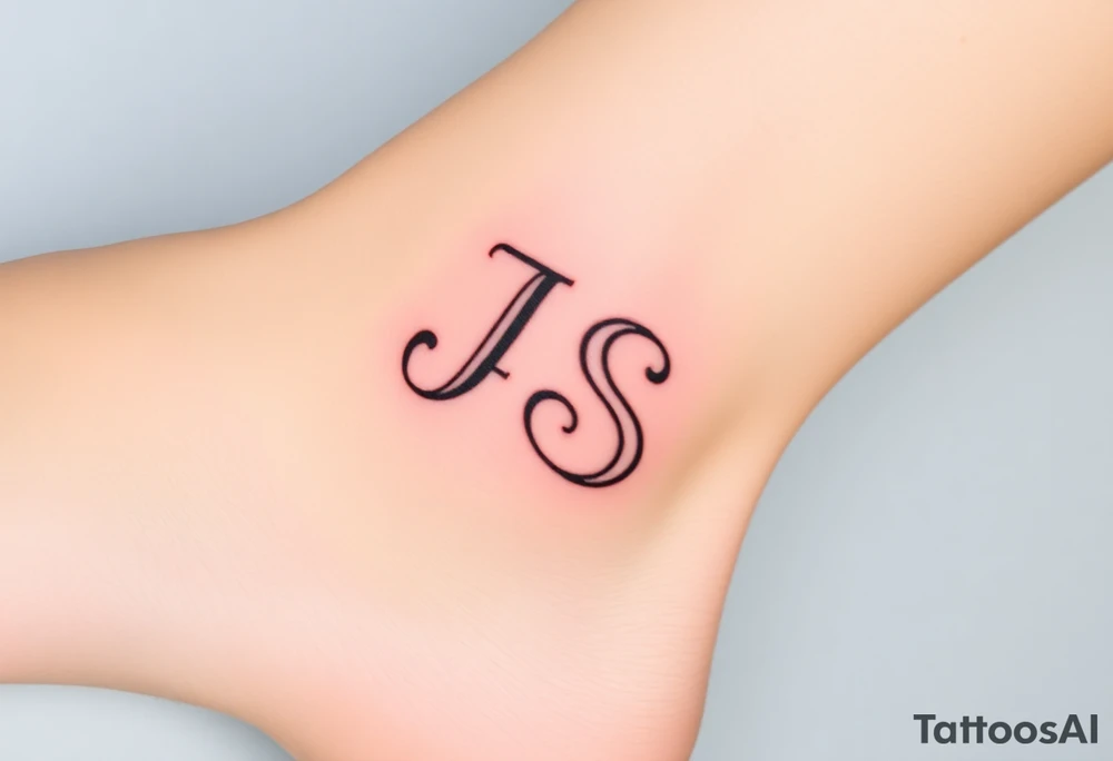 J and s letters tattoo idea