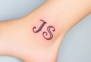 J and s letters tattoo idea