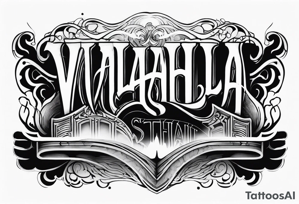 Valhalla stairs fog tattoo idea