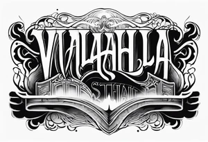 Valhalla stairs fog tattoo idea