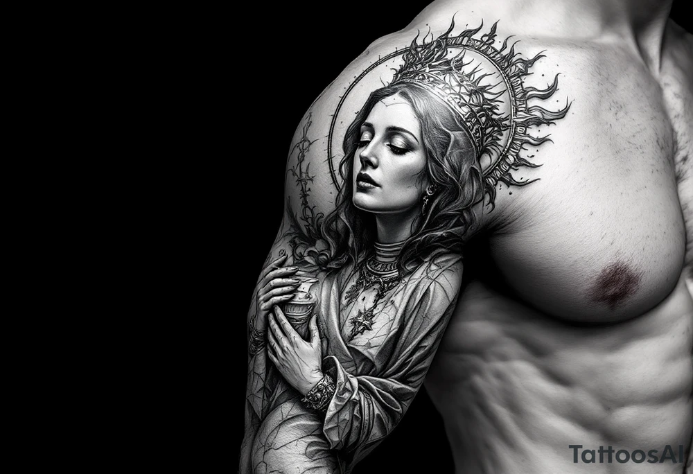 Saint Barbara tattoo idea