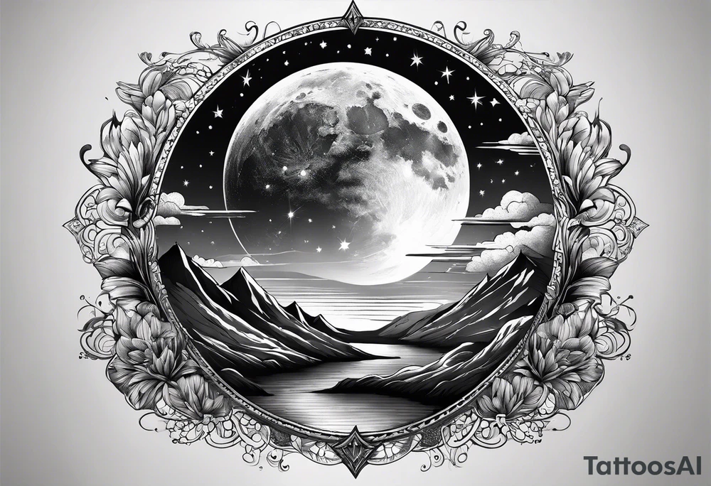 Night sky tattoo idea