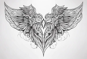angel wing tattoo idea