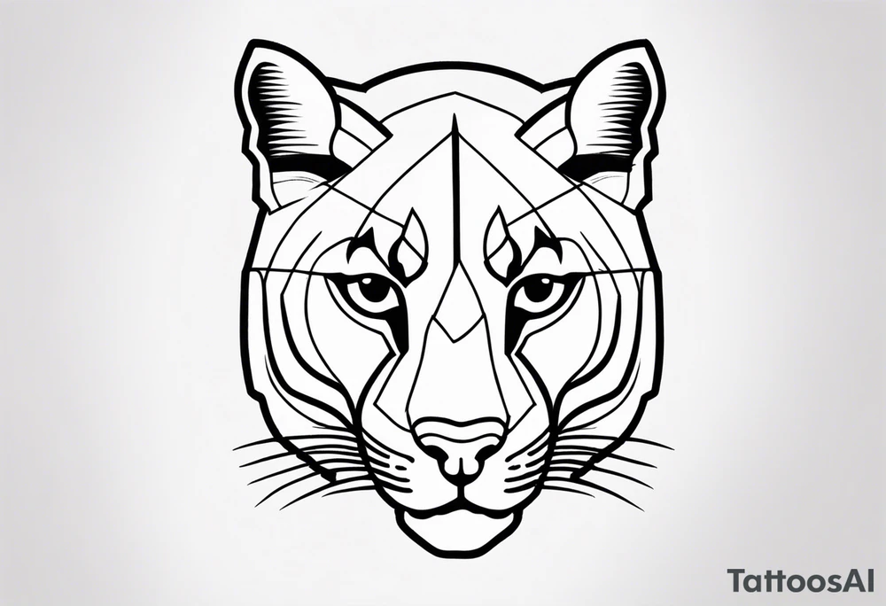 puma stalking tattoo idea