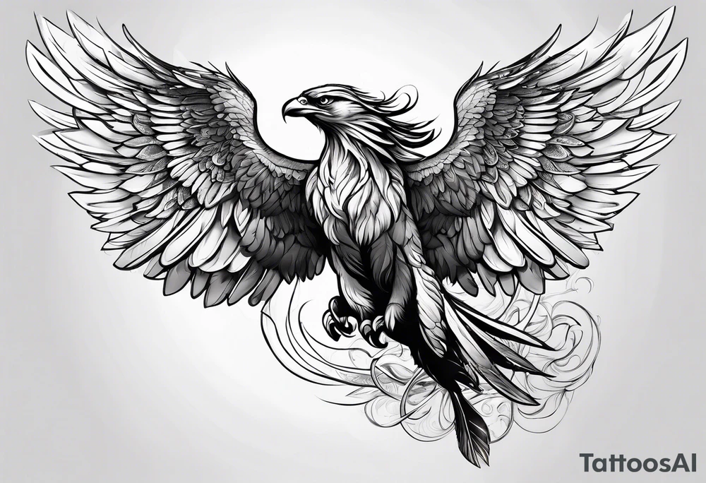 a Valkyrie in flight tattoo idea