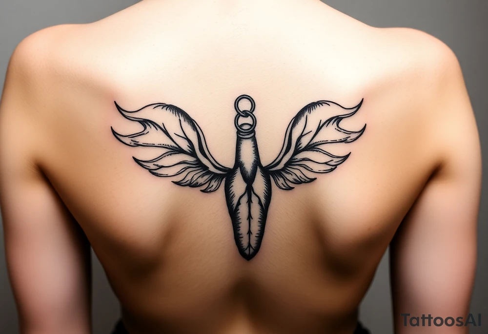 rabbits foot keychain tattoo idea