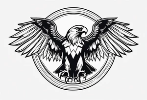 eagle Christian catholic for shoulder tattoo idea