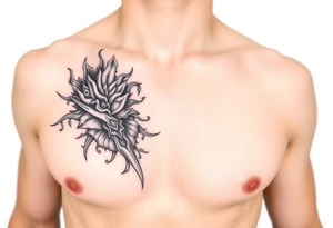 ナガ right chest tattoo idea