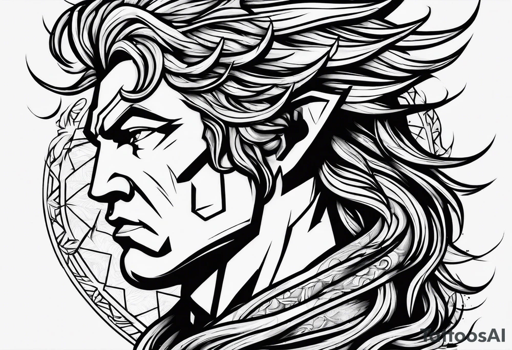 zeus lightning bolt tattoo idea