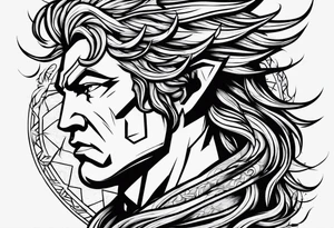 zeus lightning bolt tattoo idea