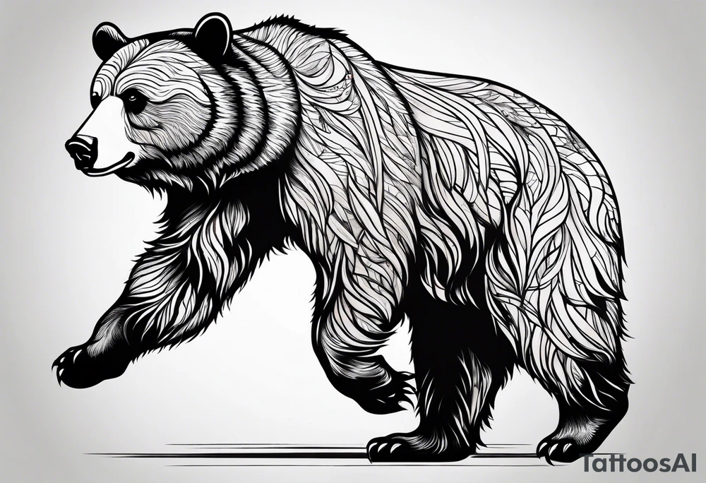 Dancing bear tattoo idea