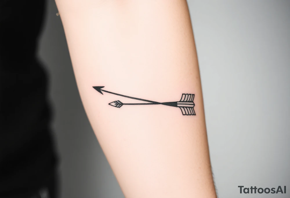 Bow arrow tattoo idea