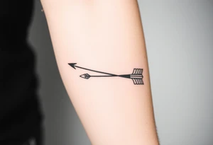 Bow arrow tattoo idea