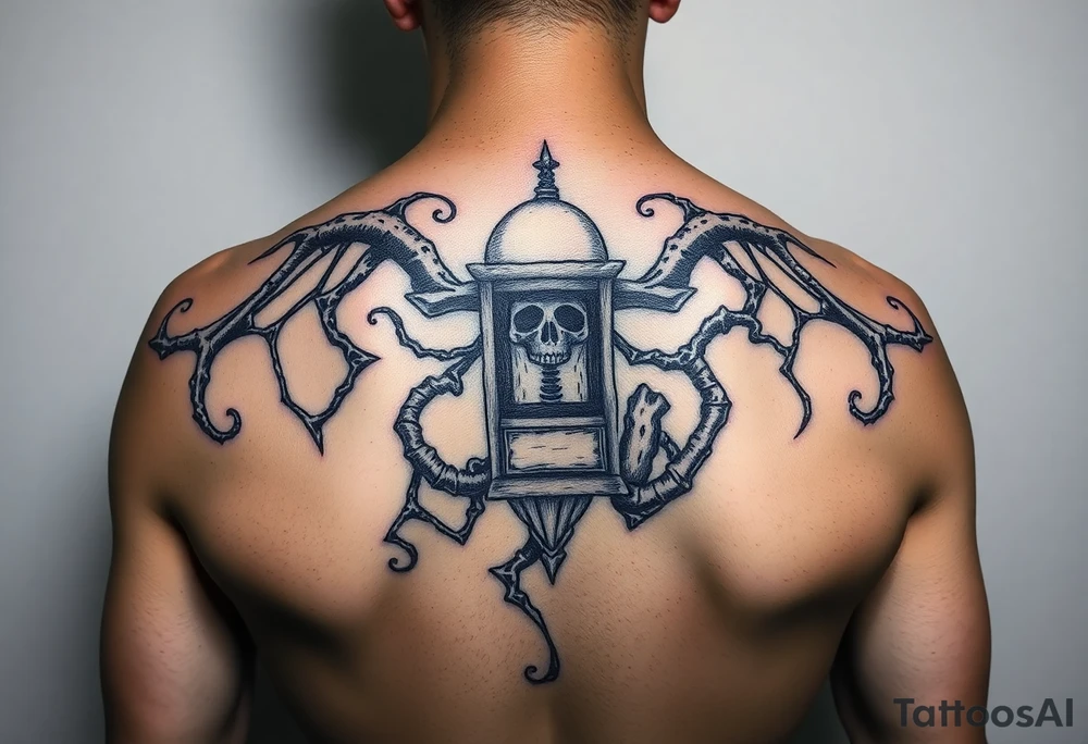Pandoras box tim burton style tattoo idea