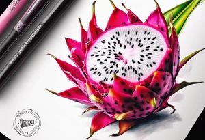 Dragon fruit tattoo idea