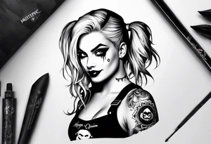 Harley Quinn tattoo idea