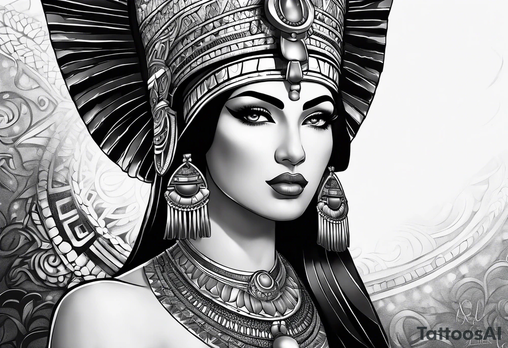 Cleopatra's face tattoo idea