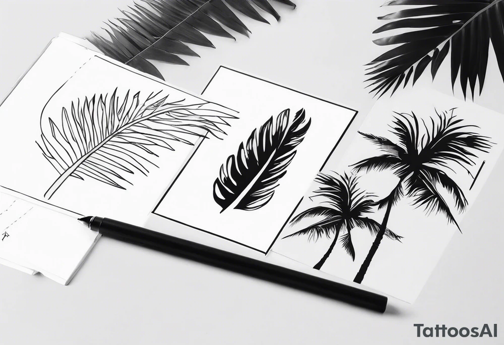 Just palm tattoo idea