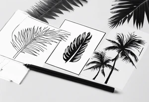 Just palm tattoo idea
