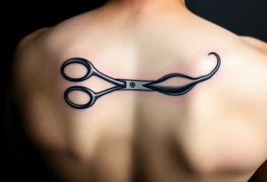scissors cutting sperm tattoo idea