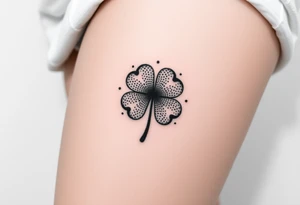 four leaf clover tattoo idea