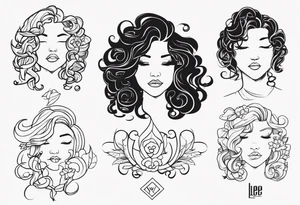 Curly font 
 Lee tattoo idea