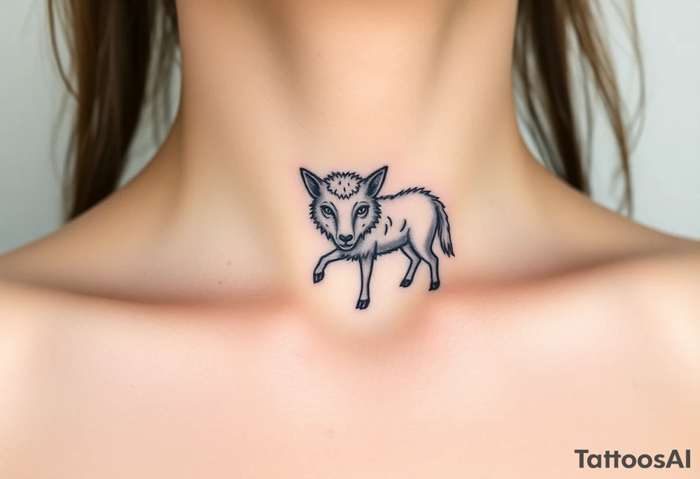 Wolf disguised as a sheep tattoo idea