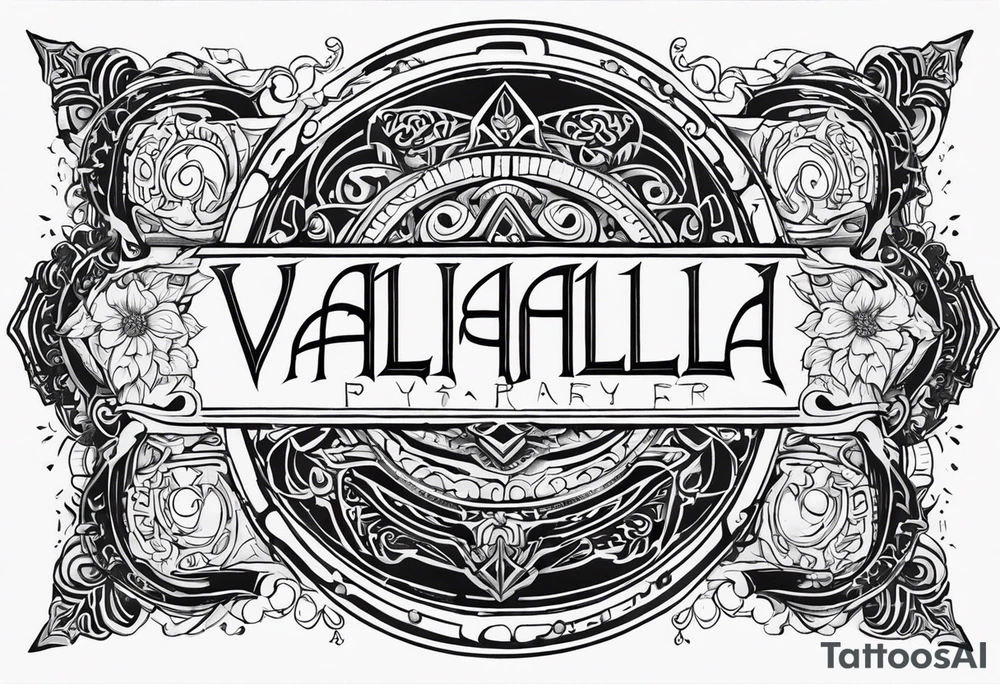 Valhalla prayer tattoo idea